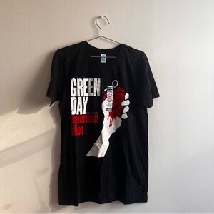 Black ‘American Idiot’ by Green Day Graphic Band T-shirt
